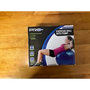 Pro Strength 24 Inch Diameter Exercise Ball Foot Pump for Core Strength Balance